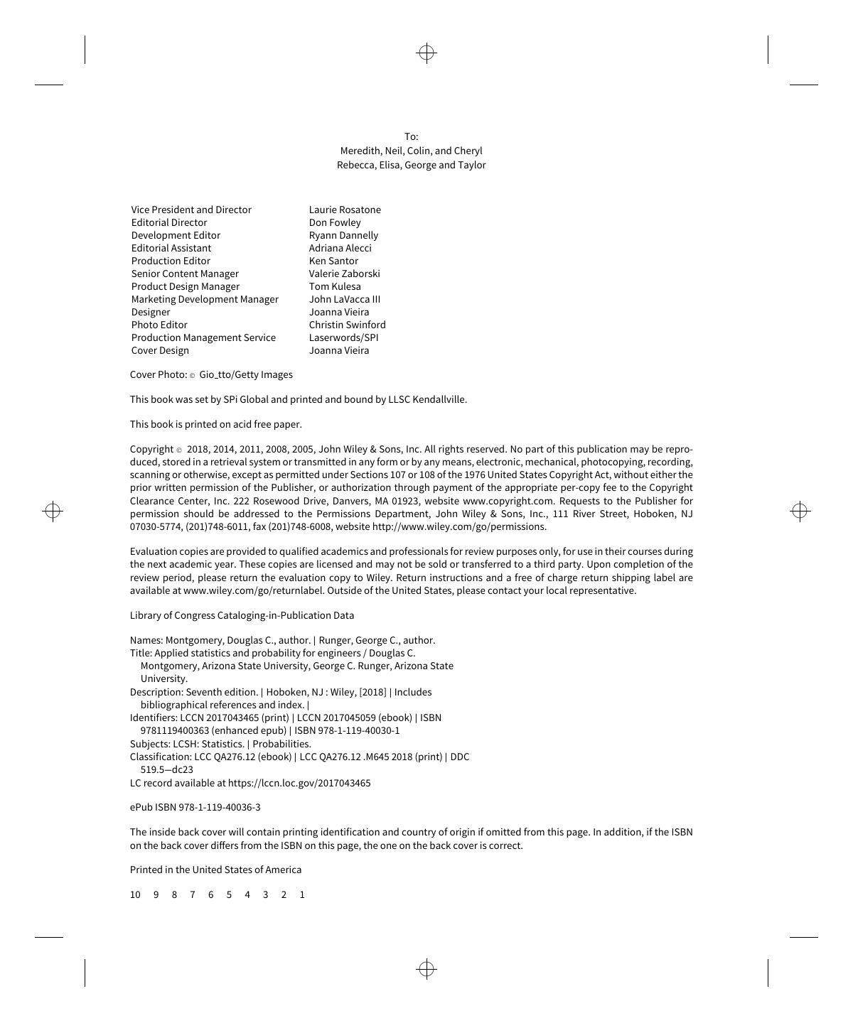 Preview page 4 of Applied Statistics and Probability for Engineers, 7e Montgomery, Runger eBook