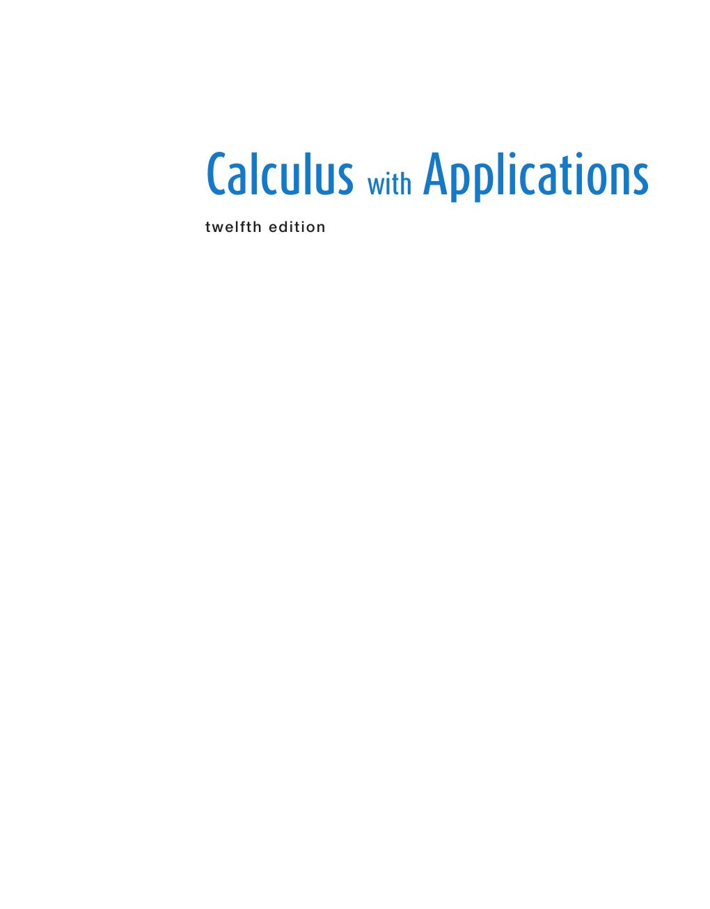Preview page 3 of Calculus with Applications, 12e Margaret Lial eBook