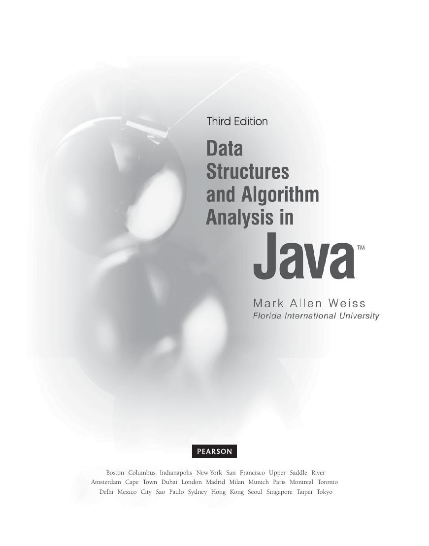 Preview page 5 of Data Structures and Algorithm Analysis in Java, 3rd Edition By Mark A. Weiss eBook