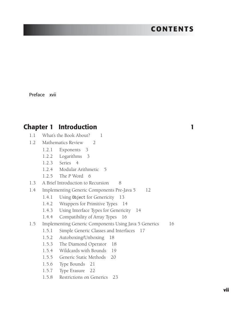 Preview page 9 of Data Structures and Algorithm Analysis in Java, 3rd Edition By Mark A. Weiss eBook