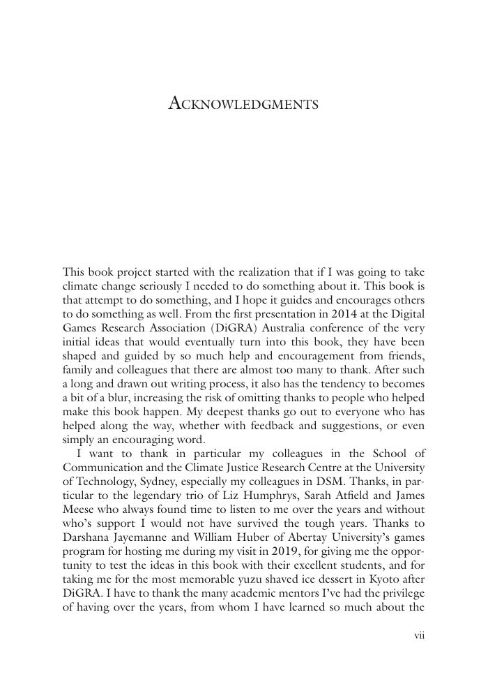 Preview page 7 of Digital Games After Climate Change, 1st Edition By Benjamin Abraham eBook