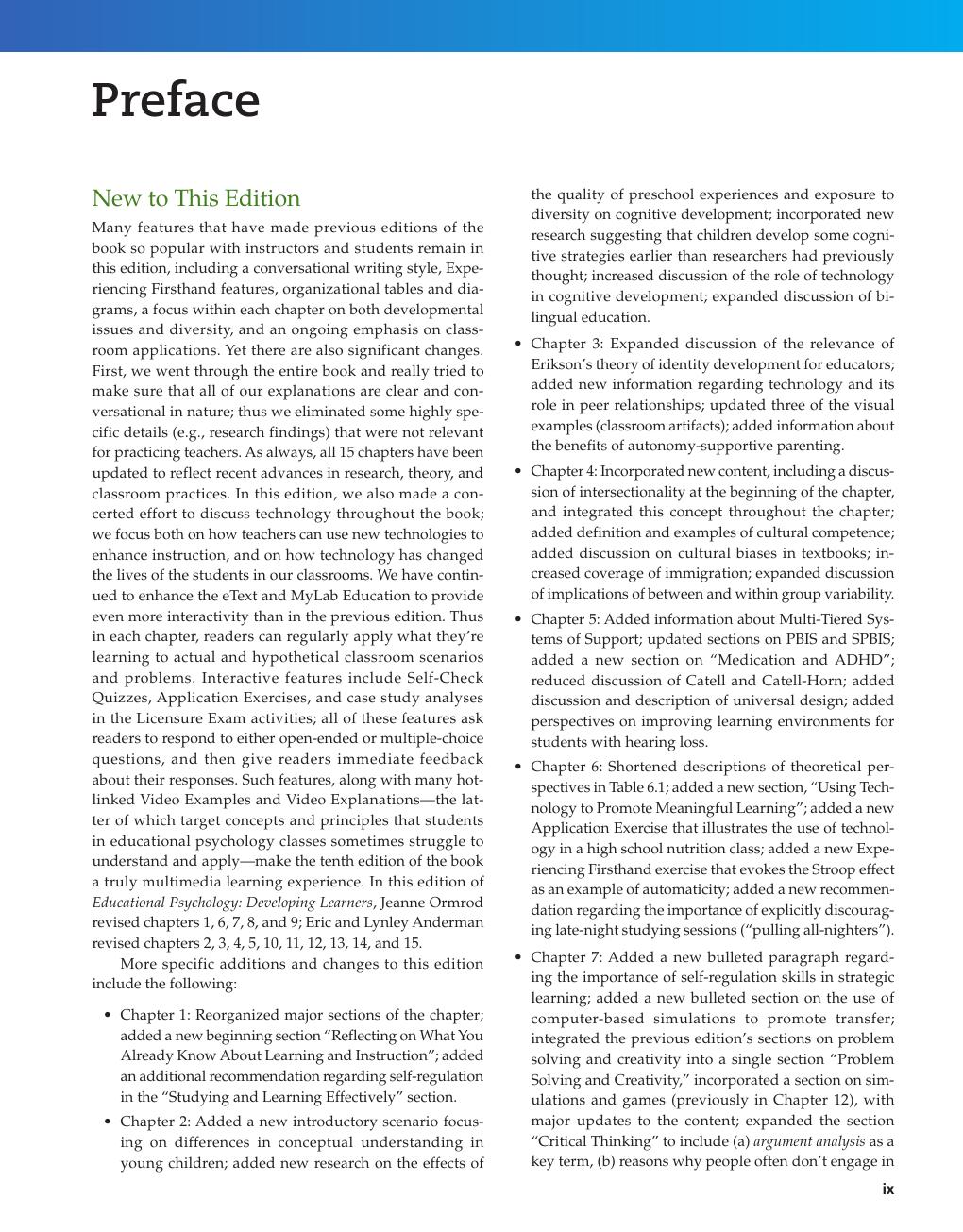 Preview page 10 of Educational Psychology Developing Learners, 10th Edition, By Jeanne Ormrod, Eric Anderman, Lynley Anderman eBook