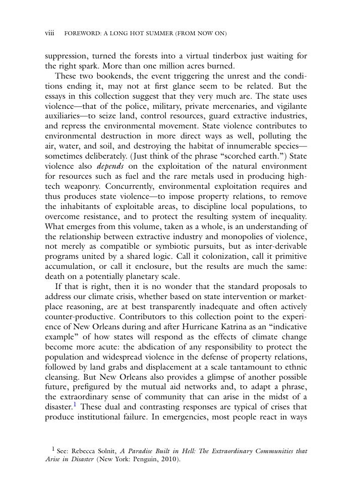 Preview page 8 of Enforcing Ecocide Power, Policing & Planetary Militarization, 1st Edition By Alexander Dunlap, Andrea Brock eBook