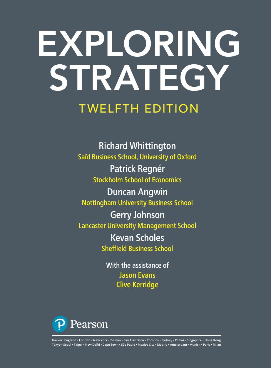 Preview page 4 of Exploring Strategy, 10th Edition, By Richard Whittington, Patrick Regnér, Duncan Angwin, Gerry Johnson, Kevan Scholes eB