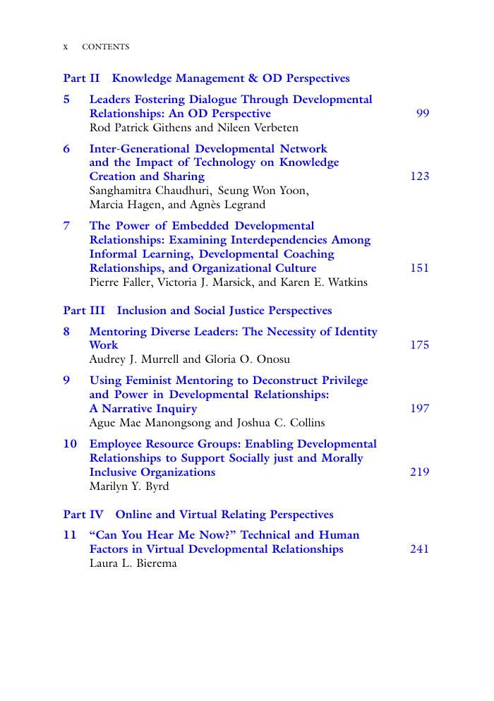 Preview page 9 of HRD Perspectives on Developmental Relationships Connecting and Relating at Work, 1st Edition By Rajashi Ghosh, Holly Hut