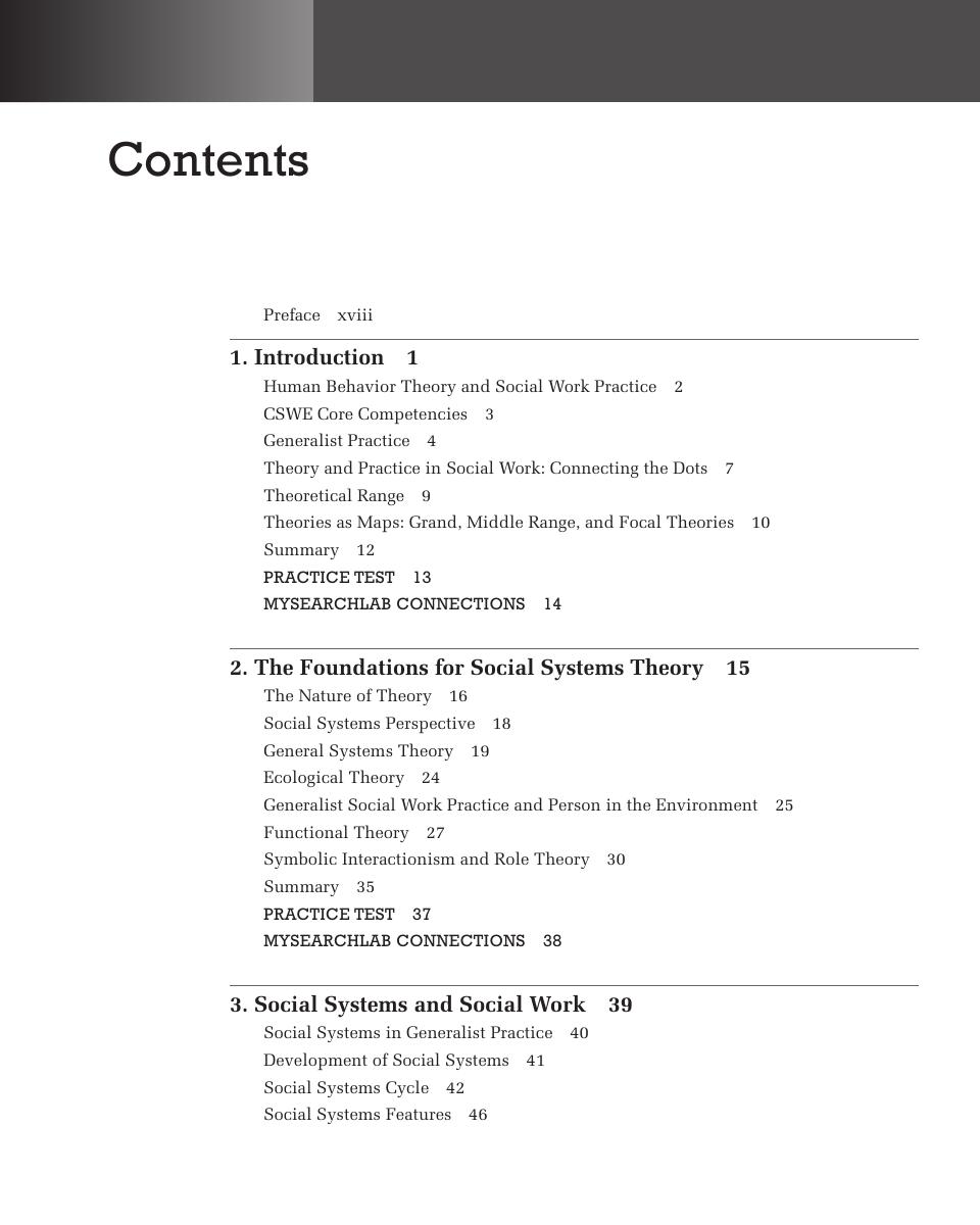 Preview page 10 of Human Behavior and the Social Environment Shifting Paradigms in Essential Knowledge for Social Work Practice, 7th Editio