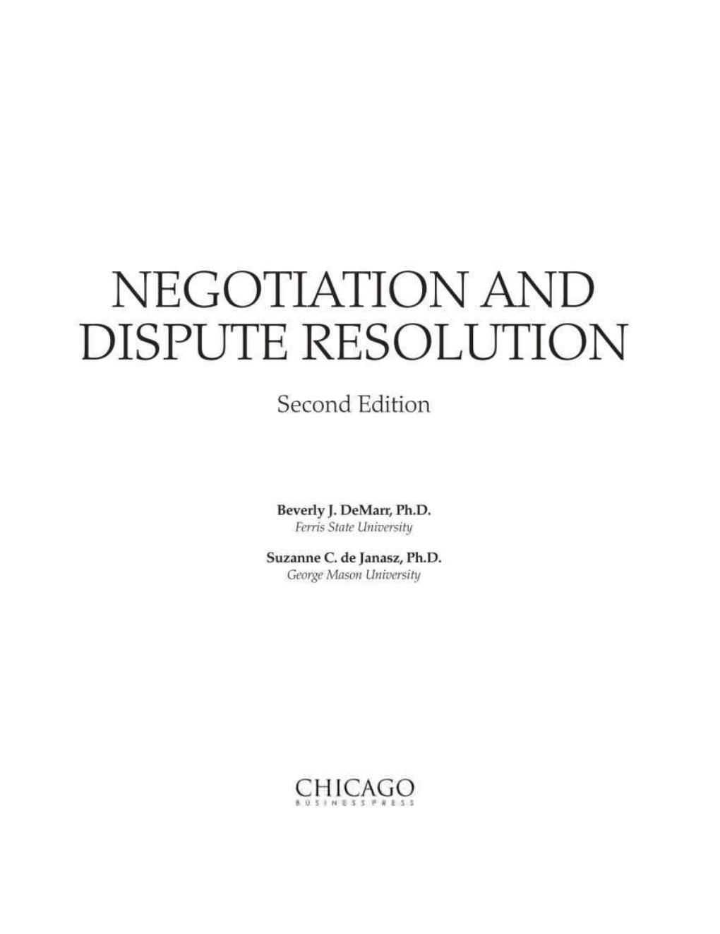 Preview page 3 of Negotiation & Dispute Resolution 2nd Edition By Beverly DeMarr, Suzanne Janasz