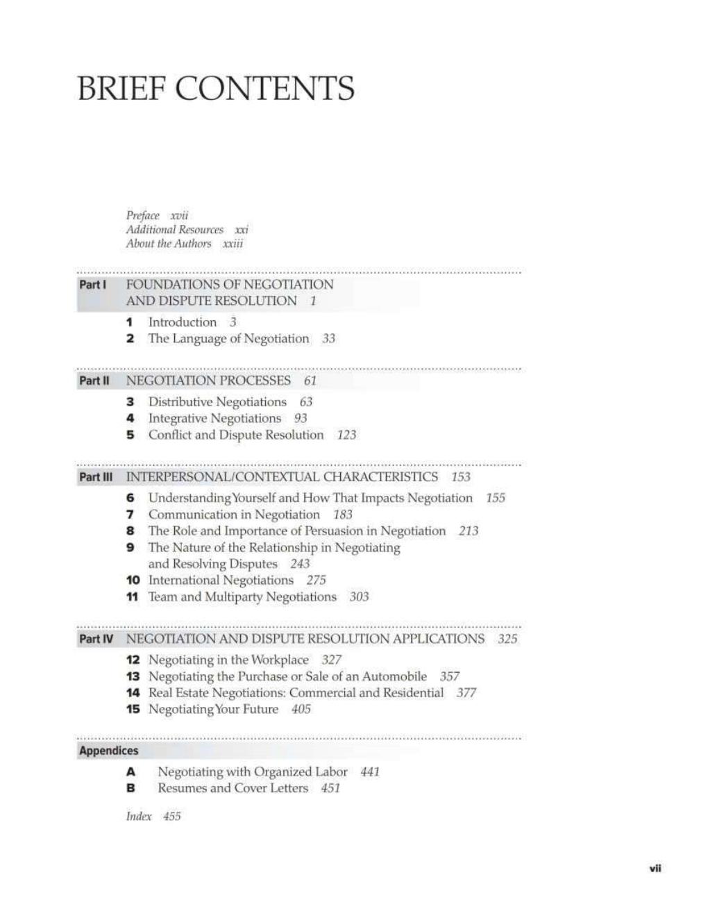 Preview page 7 of Negotiation & Dispute Resolution 2nd Edition By Beverly DeMarr, Suzanne Janasz