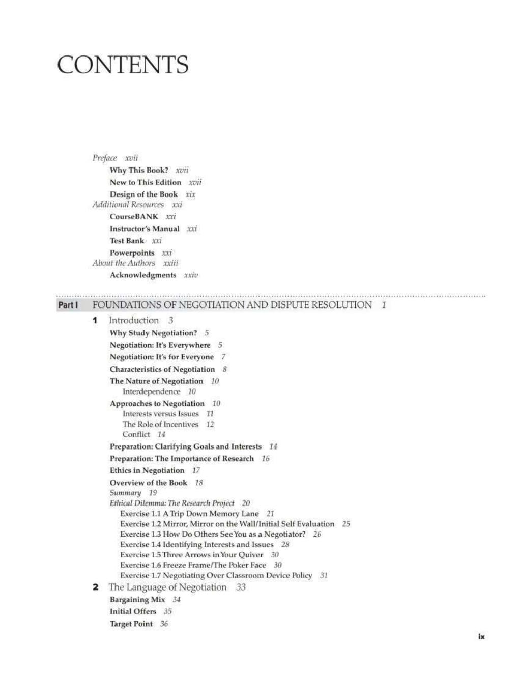 Preview page 9 of Negotiation & Dispute Resolution 2nd Edition By Beverly DeMarr, Suzanne Janasz