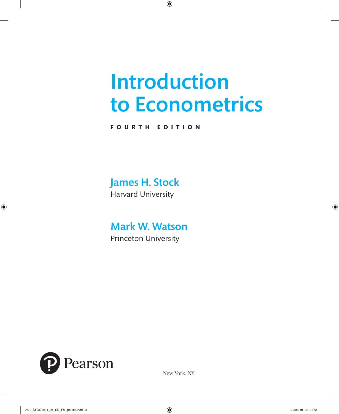 Preview page 6 of Introduction to Econometrics, 4th edition By James Stock, Mark Watson eBook
