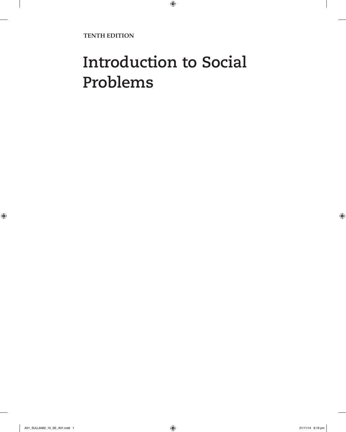Preview page 2 of Introduction to Social Problems, 10th Edition, By Thomas J Sullivan, eBook