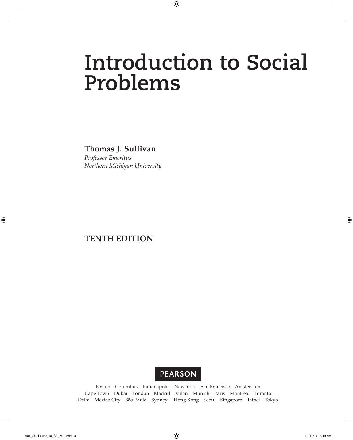 Preview page 4 of Introduction to Social Problems, 10th Edition, By Thomas J Sullivan, eBook