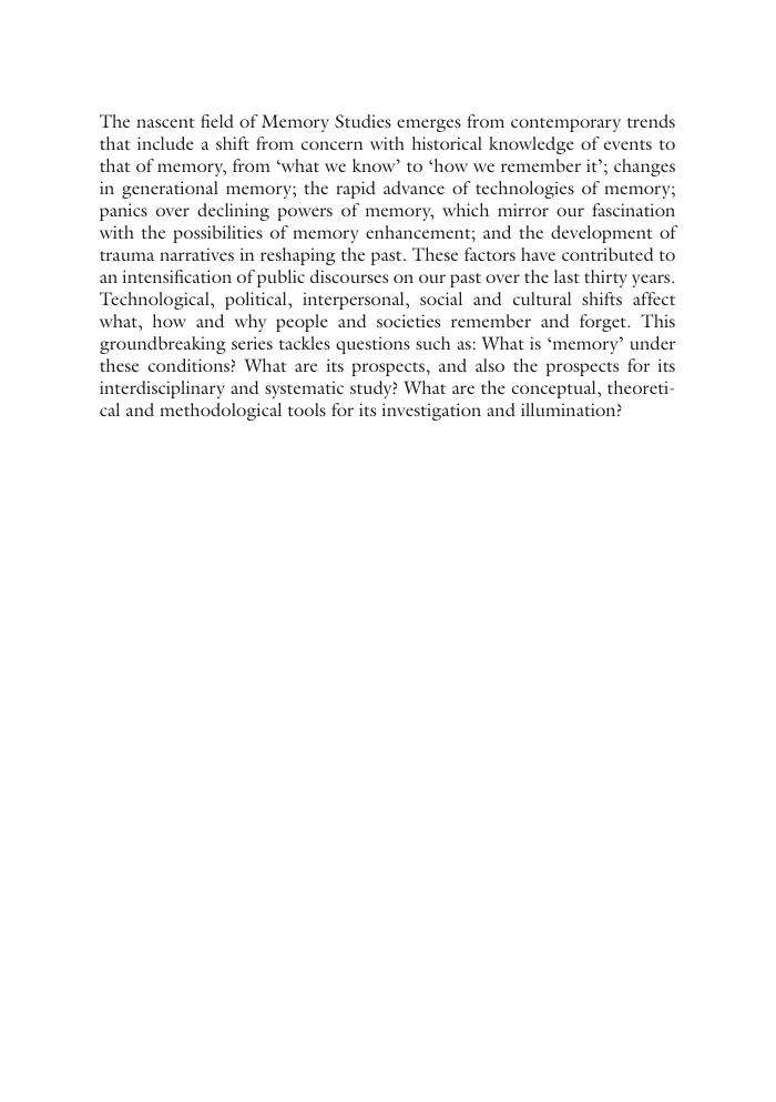 Preview page 3 of Researching Memory and Identity in Russia and Eastern Europe Interdisciplinary Methodologies, 1st Edition By Jade McGlyn