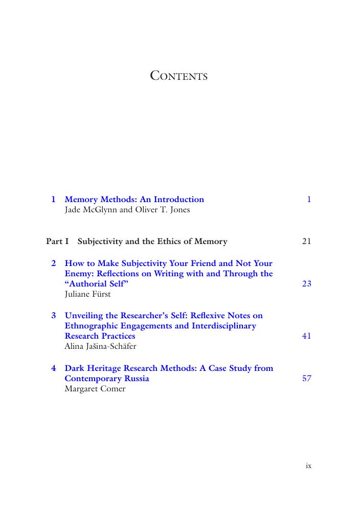 Preview page 8 of Researching Memory and Identity in Russia and Eastern Europe Interdisciplinary Methodologies, 1st Edition By Jade McGlyn