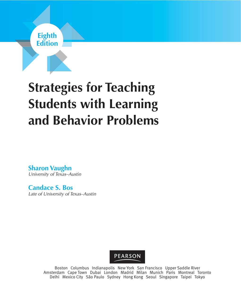 Preview page 4 of Strategies for Teaching Students with Learning and Behavior Problems, 10th Edition, By Candace Bos, Sharon Vaughn eBook