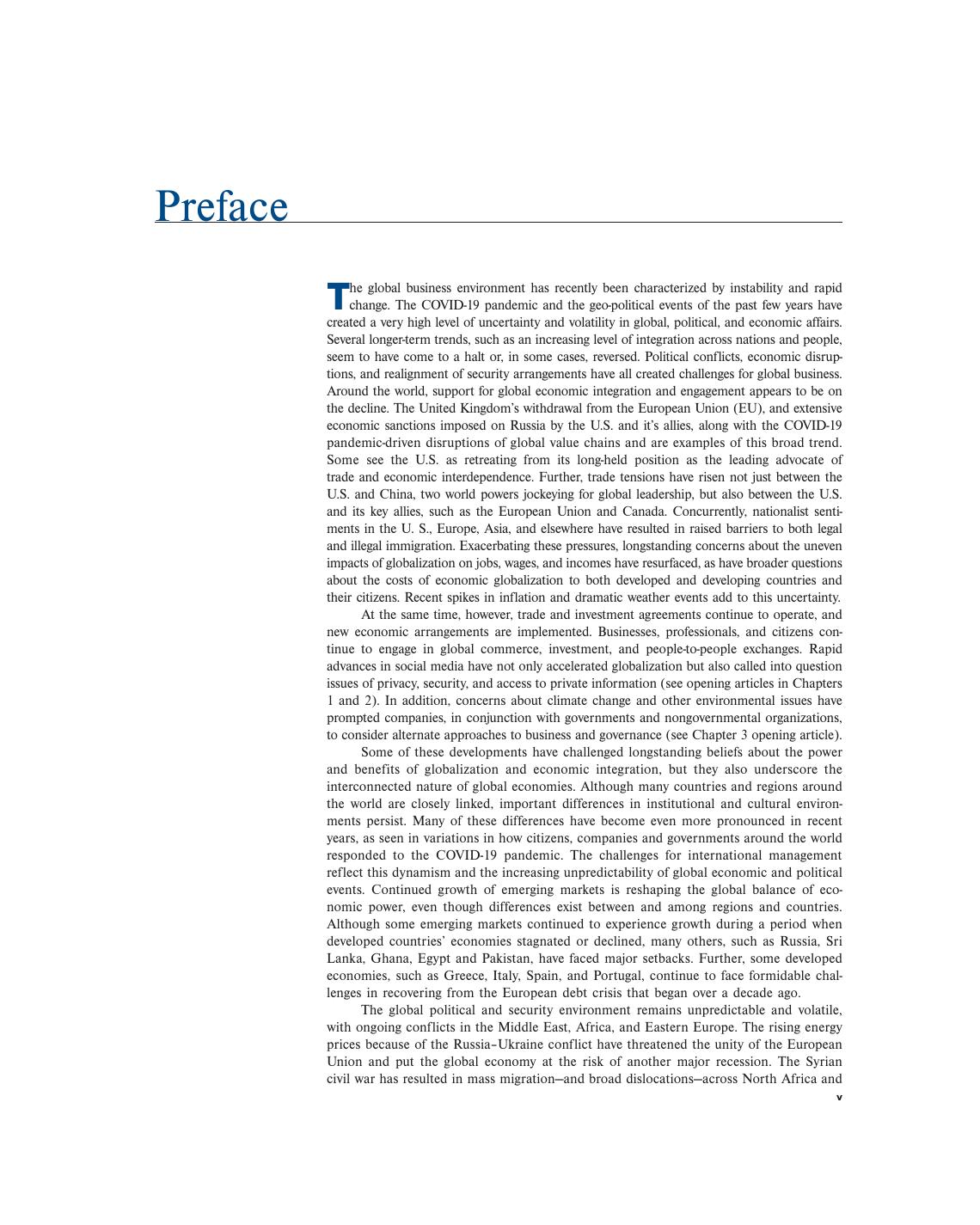 Preview page 6 of International Management 10th Edition By Jonathan Doh, Fred Luthans eBook PDF