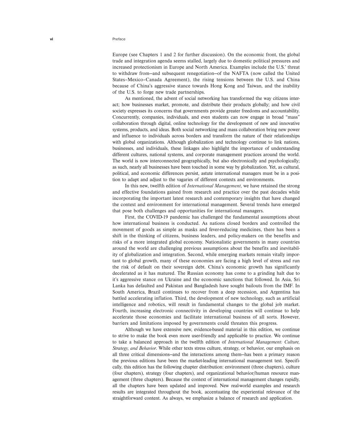 Preview page 7 of International Management 10th Edition By Jonathan Doh, Fred Luthans eBook PDF