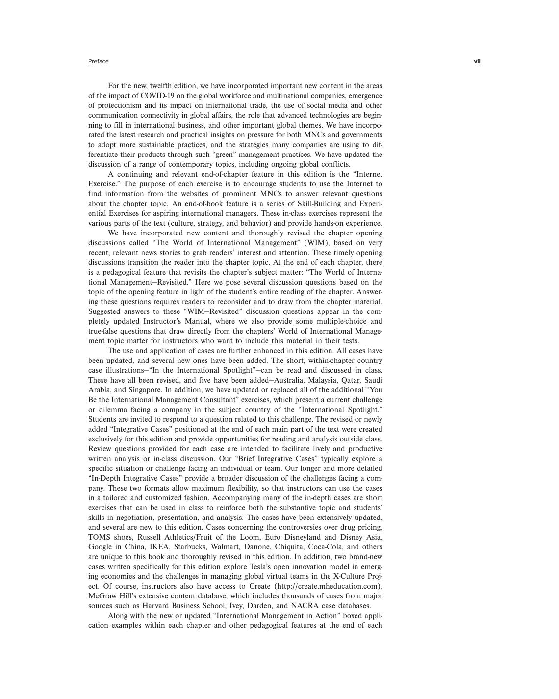 Preview page 8 of International Management 10th Edition By Jonathan Doh, Fred Luthans eBook PDF