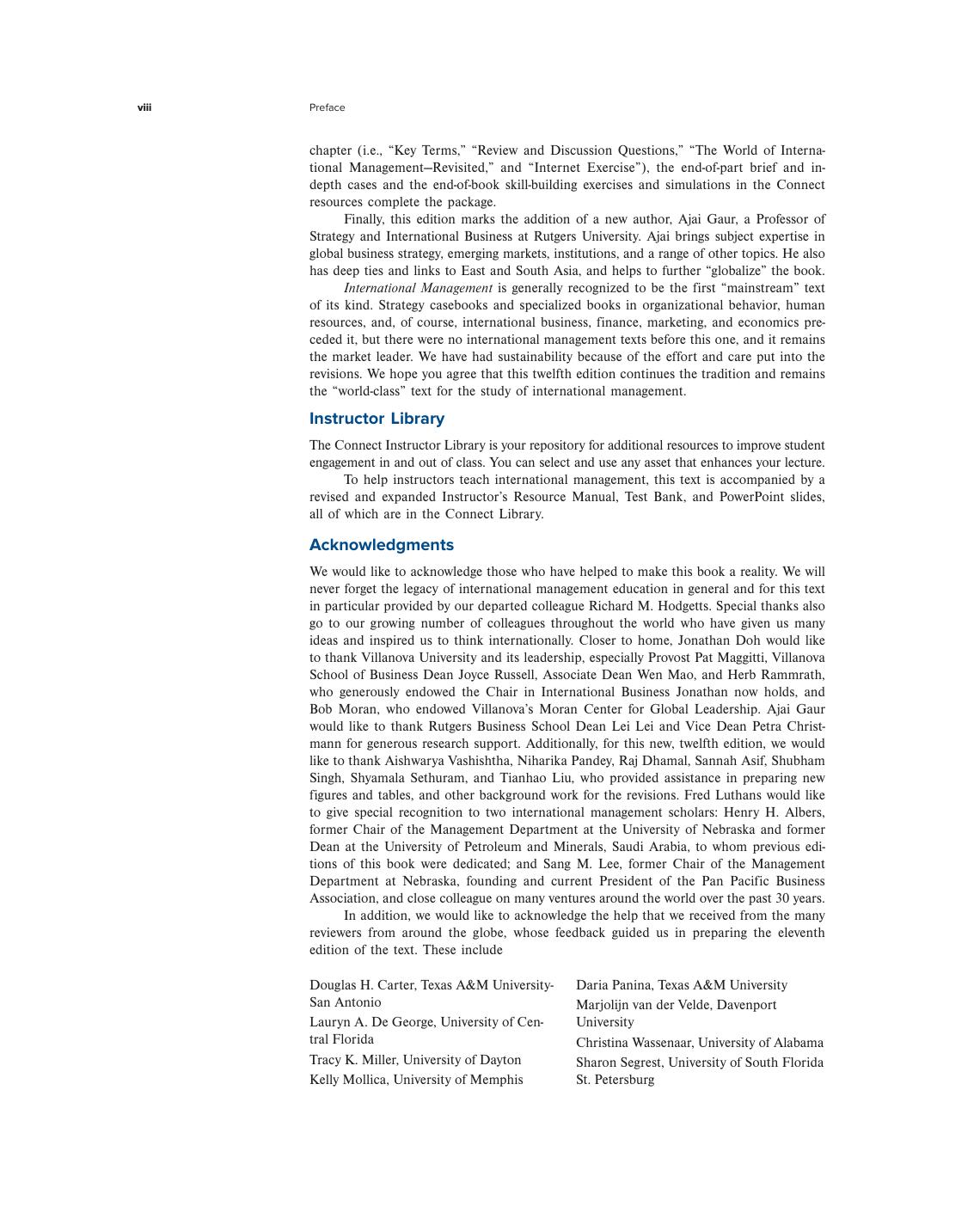 Preview page 9 of International Management 10th Edition By Jonathan Doh, Fred Luthans eBook PDF