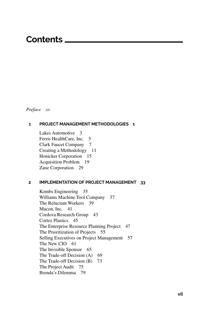 Preview page 9 of Project Management Case Studies 7th Edition By Harold Kerzner eBook PDF
