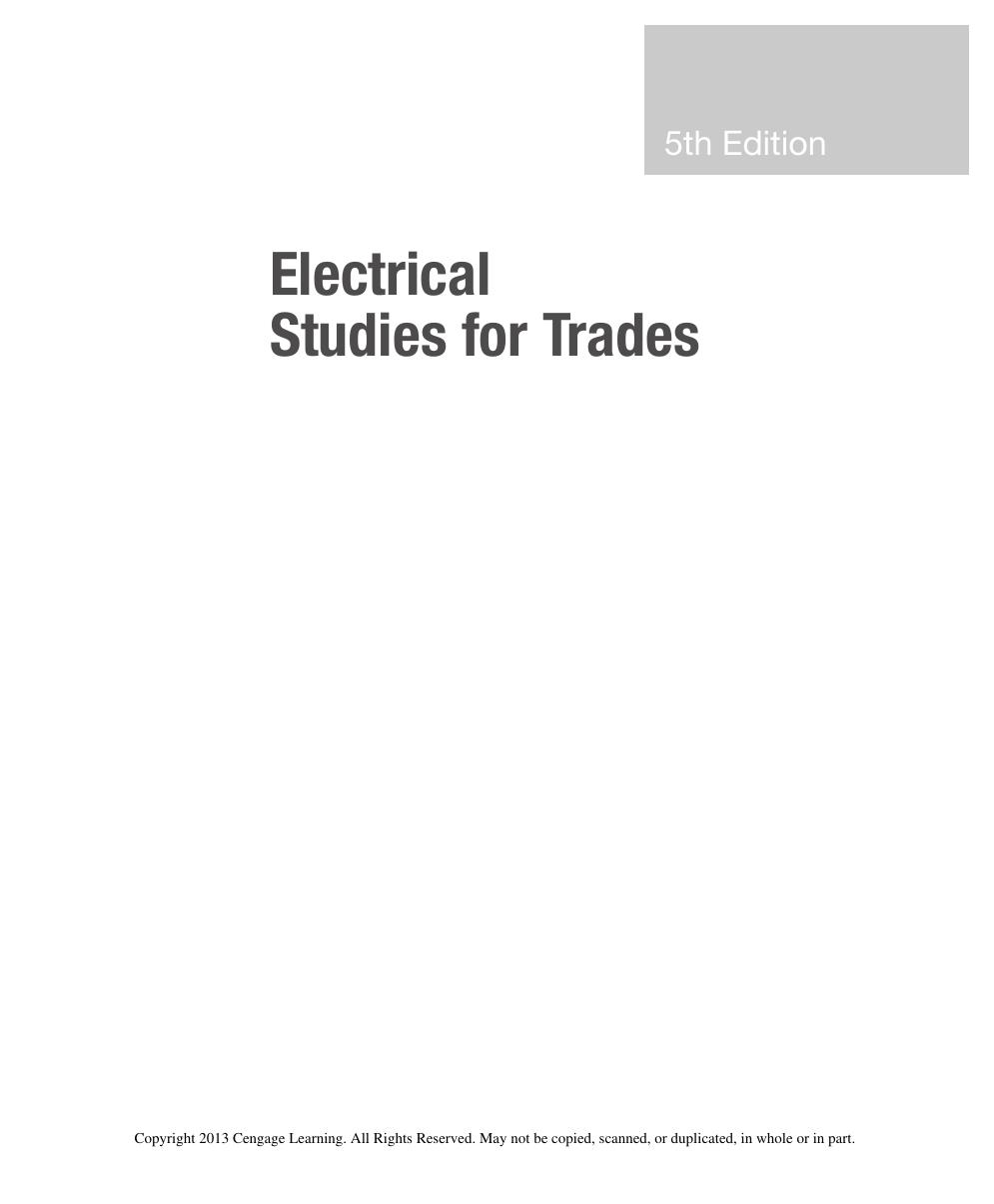 Preview page 2 of Electrical Studies for Trades By Stephen Herman eBook PDF