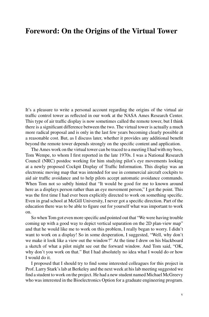 Preview page 6 of eBook Virtual and Remote Control Tower Research, Design, Development and Validation (Research Topics in Aerospace) Softc