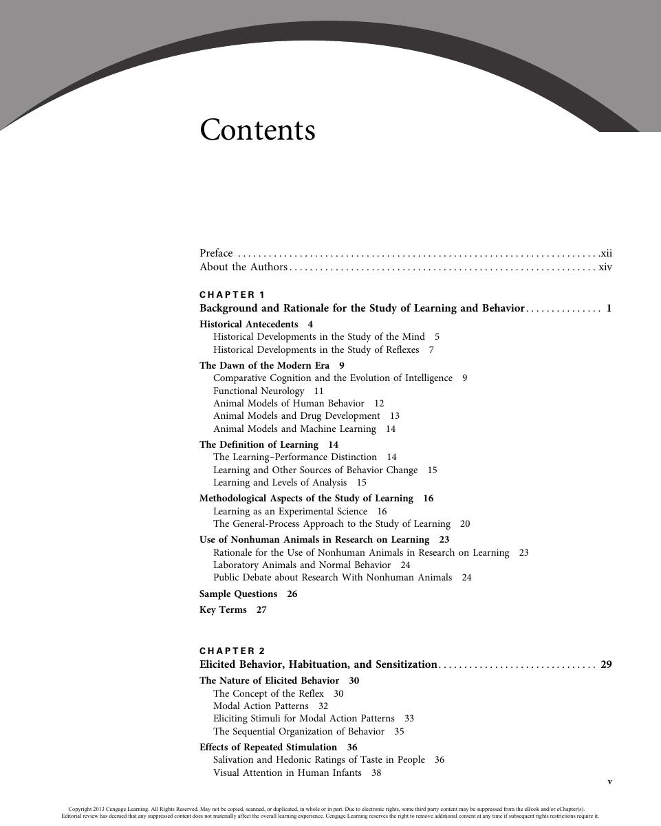 Preview page 7 of The Principles of Learning and Behavior, 7e Michael  Domjan eBook