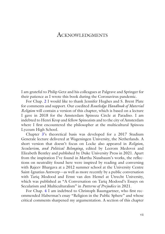 Preview page 6 of Why Do Religious Forms Matter Reflections on Materialism, Toleration, and Public Reason, 1st Edition By Pooyan Tamimi Ar