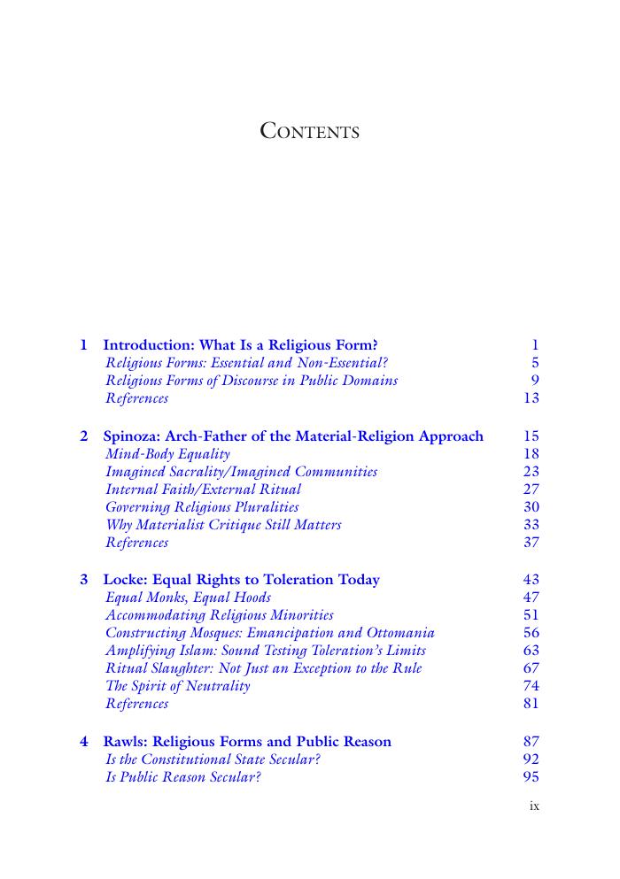 Preview page 8 of Why Do Religious Forms Matter Reflections on Materialism, Toleration, and Public Reason, 1st Edition By Pooyan Tamimi Ar