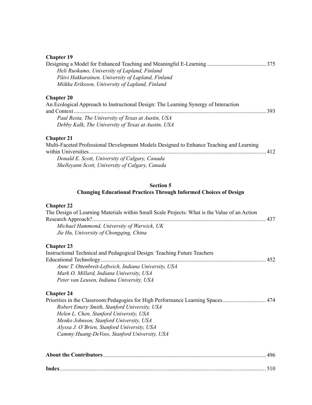Preview page 8 of Informed Design of Educational Technologies in Higher Education Enhanced Learning and Teaching By Anders D. Olofsson