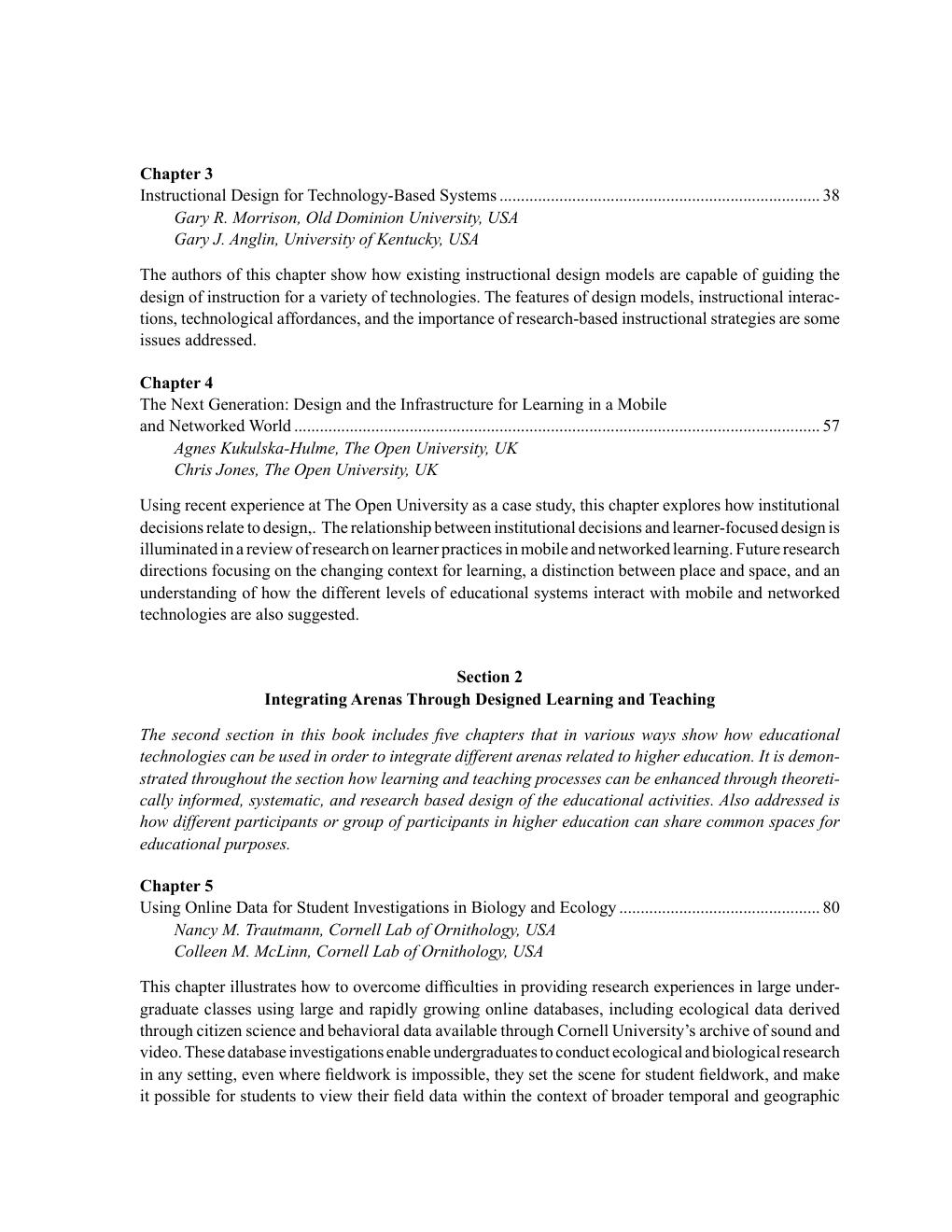 Preview page 10 of Informed Design of Educational Technologies in Higher Education Enhanced Learning and Teaching By Anders D. Olofsson