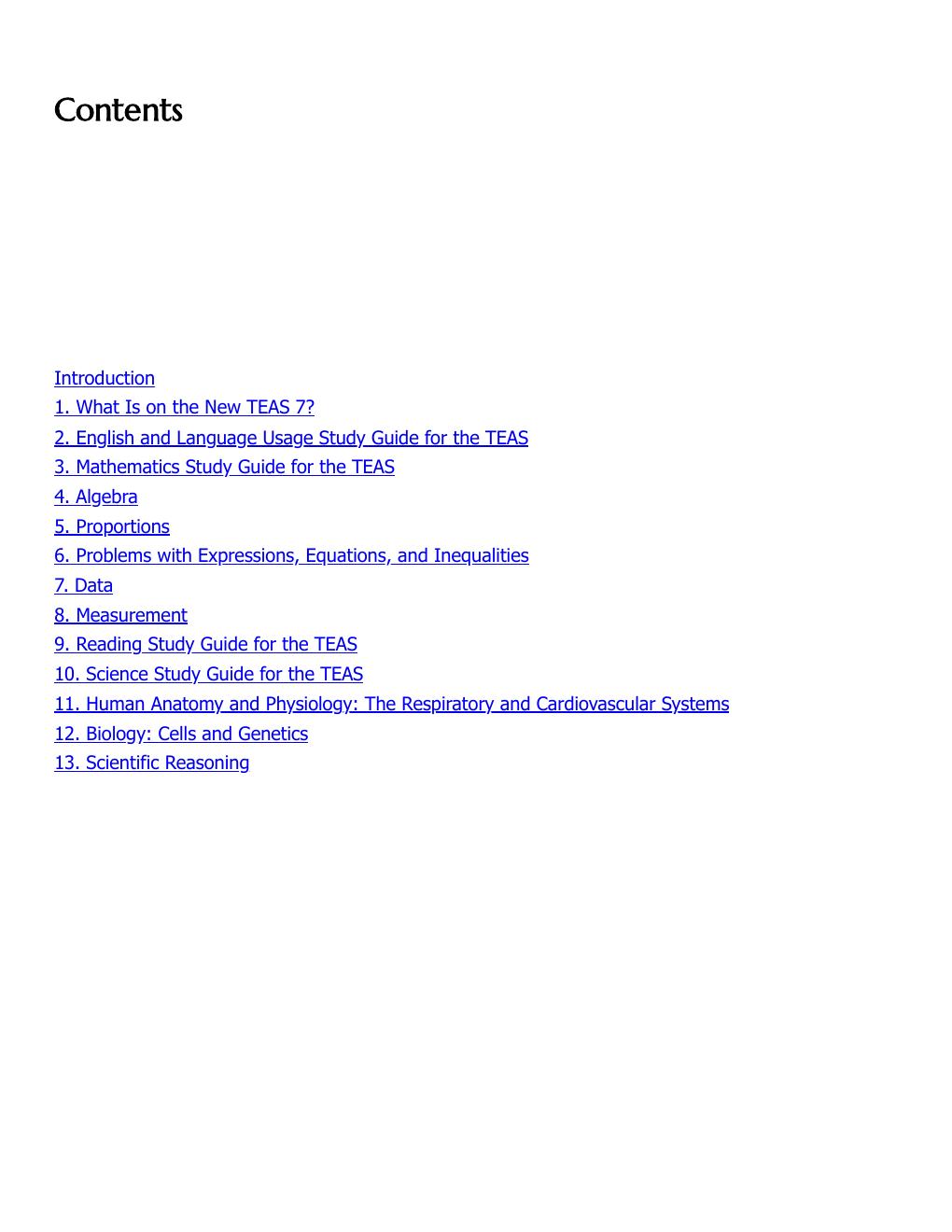 Preview page 4 of ATI Teas 7 Study Guide A Comprehensive Study Guide for the 7th Edition with 4 Full-Length Practice Exams + 2000 Question