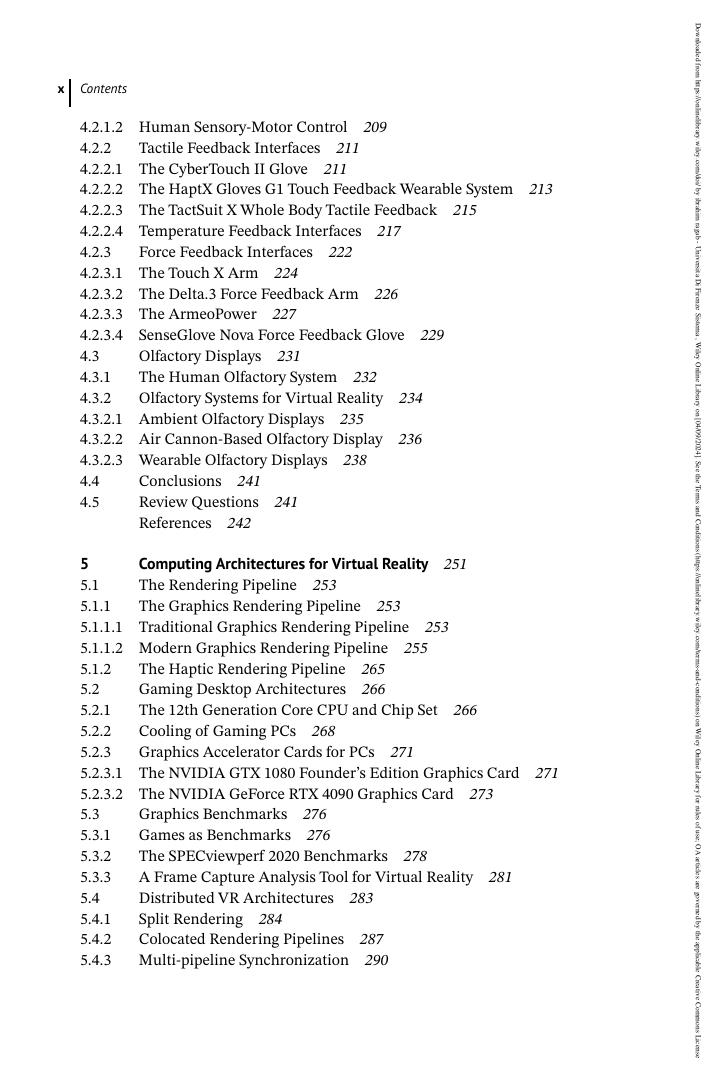 Preview page 10 of eBook Virtual Reality Technology 3rd Edition By Grigore C. Burdea , Philippe Coiffet