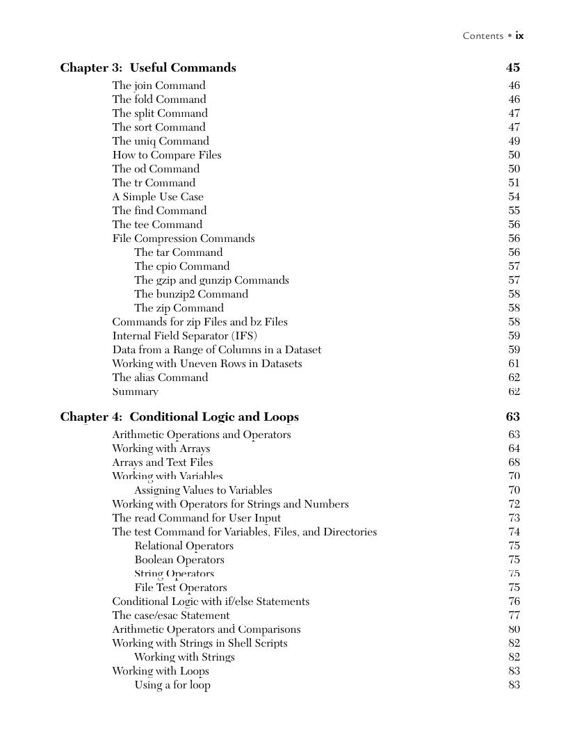 Preview page 10 of Bash for Data Scientists 1st Edition By Oswald Campesato ISBN: 9781683929734