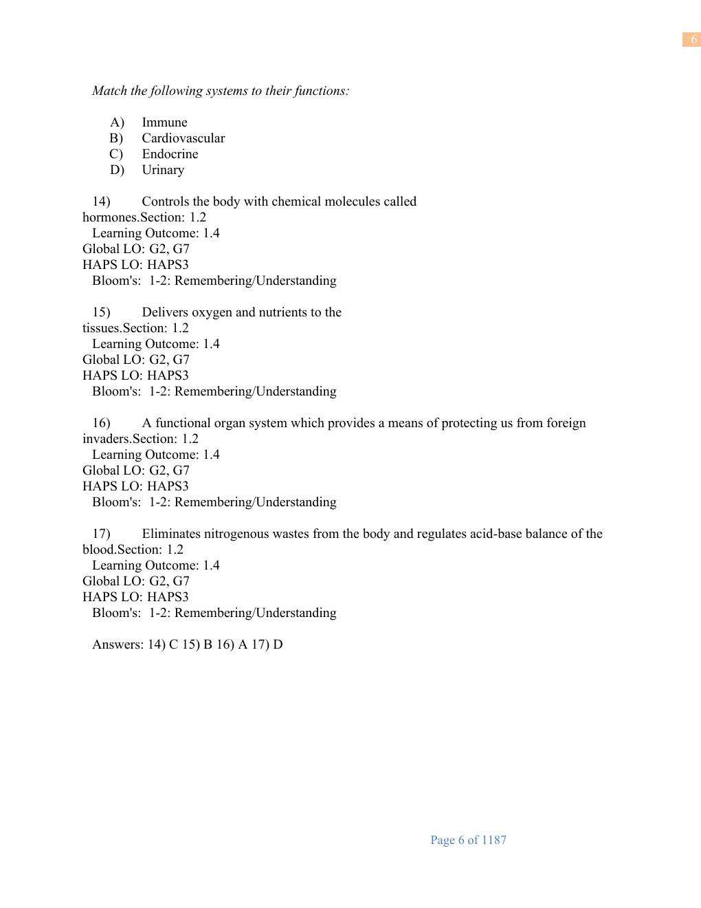 Preview page 6 of Test Bank Marieb for Human Anatomy and Physiology 12th Edition by Katja Hoehn