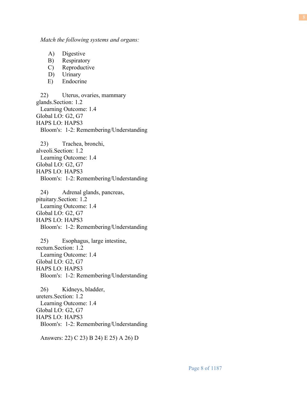 Preview page 8 of Test Bank Marieb for Human Anatomy and Physiology 12th Edition by Katja Hoehn