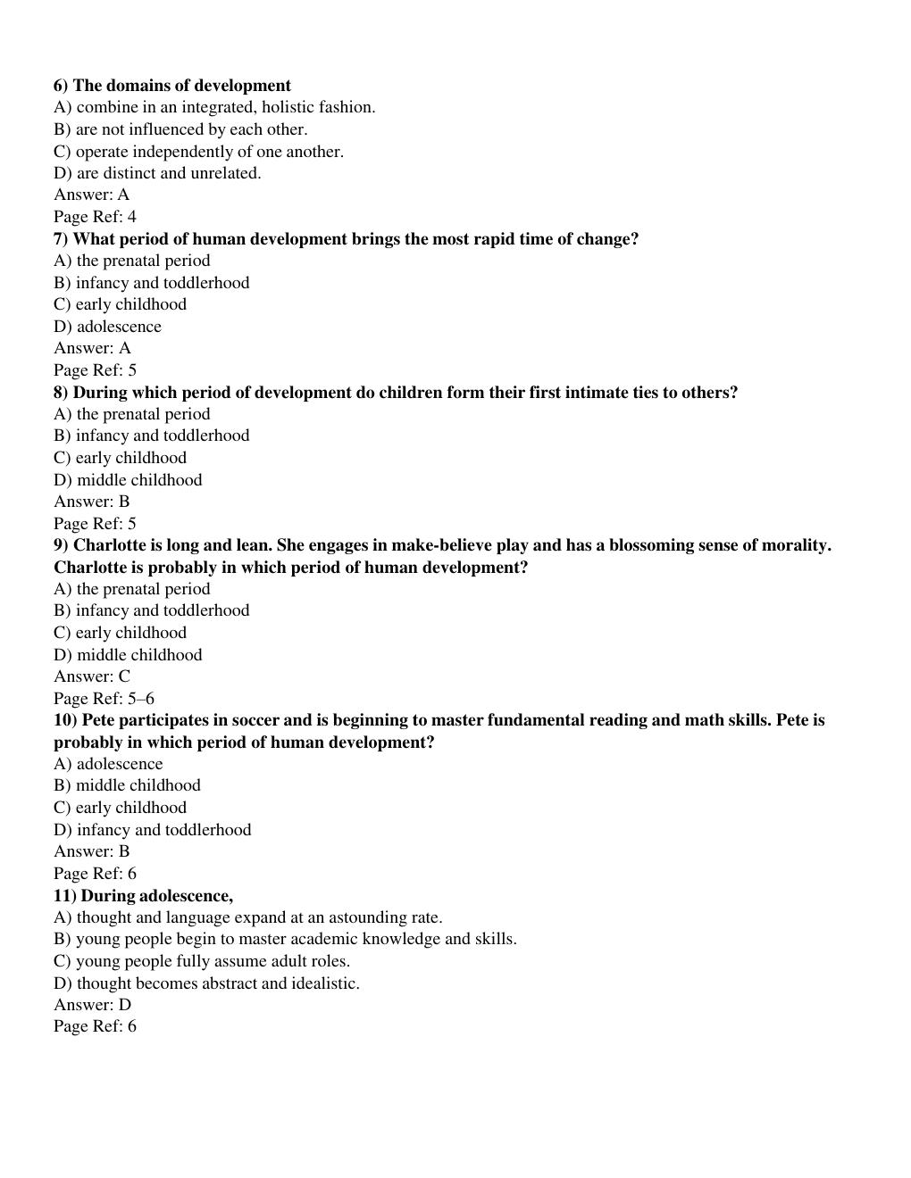 Preview page 4 of Test Bank For Child  Development 9th Edition  by Laura E. Berk LATEST 2026-2027