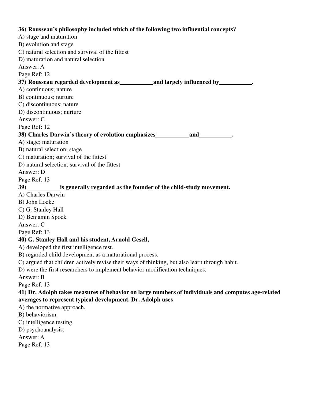 Preview page 9 of Test Bank For Child  Development 9th Edition  by Laura E. Berk LATEST 2026-2027