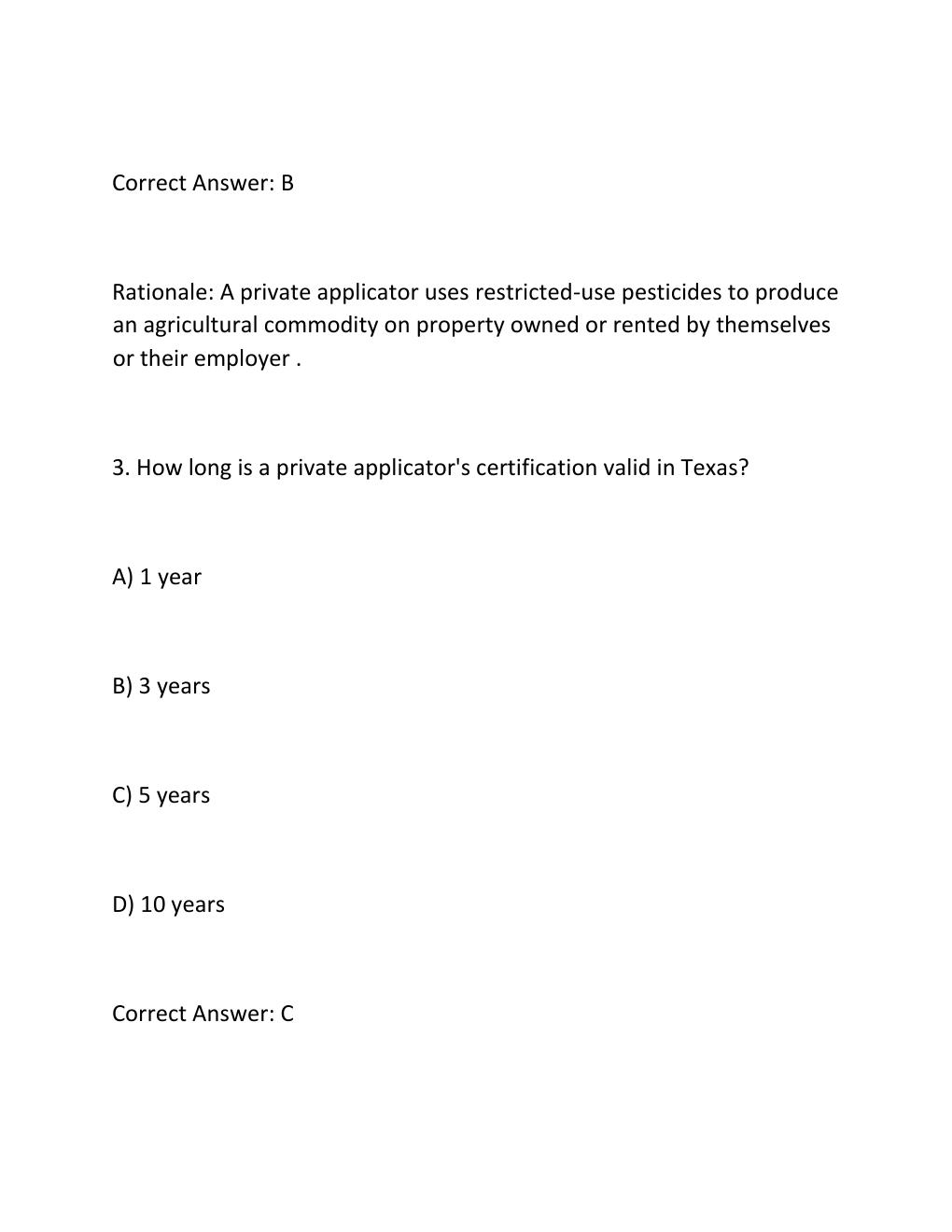 Preview page 3 of Texas Pesticide Applicators General Standards Exam Complete 300