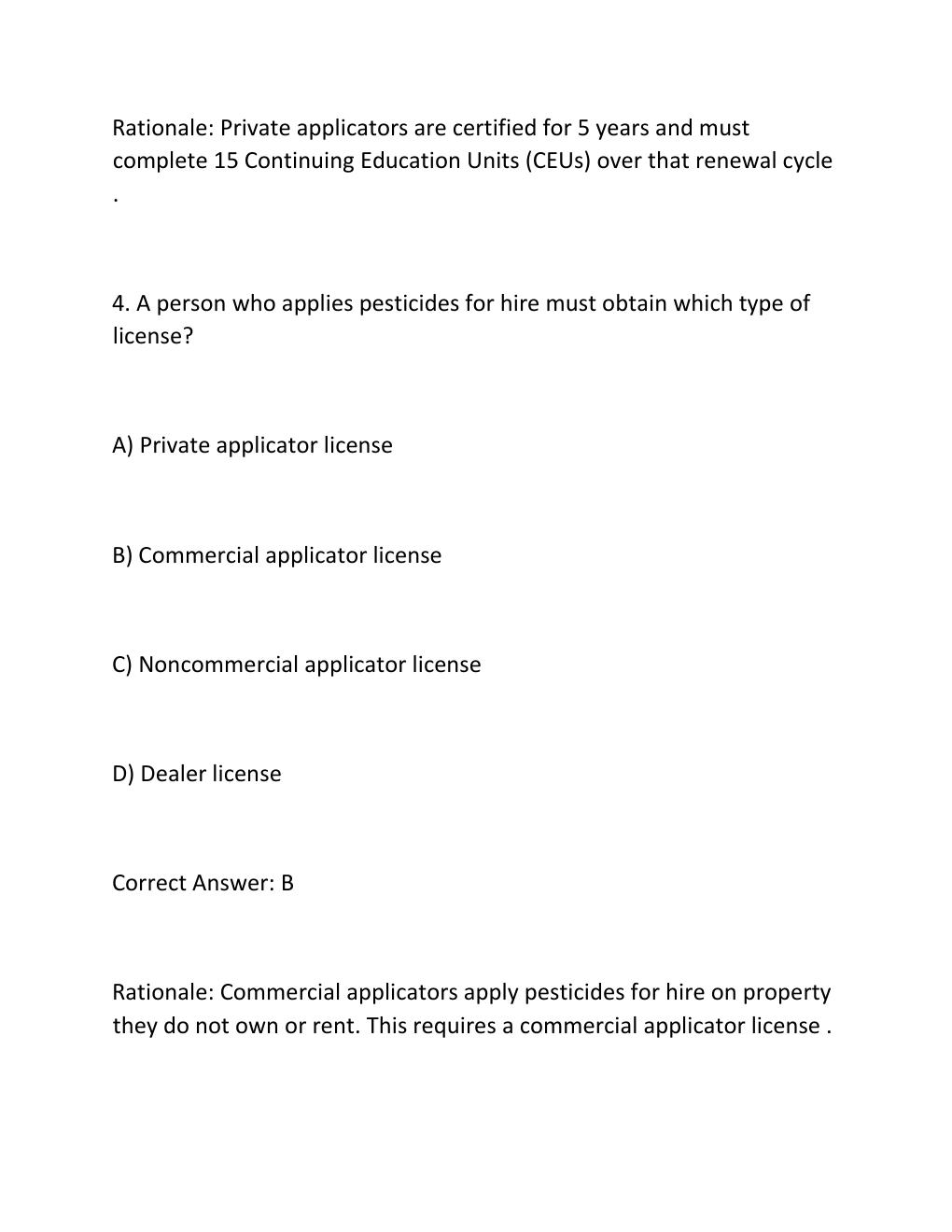 Preview page 4 of Texas Pesticide Applicators General Standards Exam Complete 300