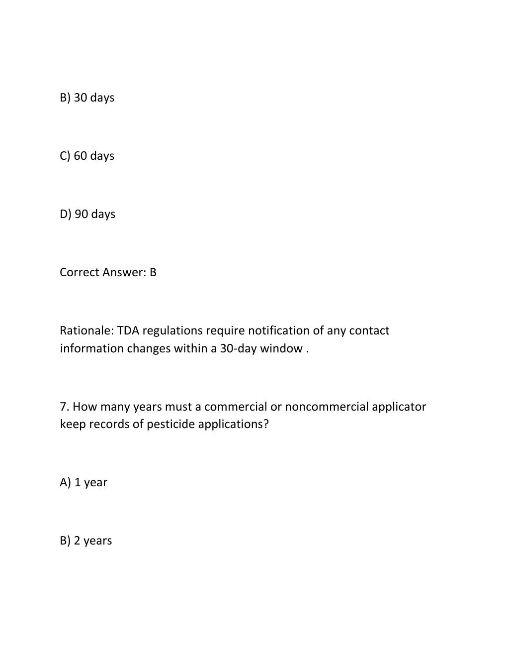 Preview page 6 of Texas Pesticide Applicators General Standards Exam Complete 300