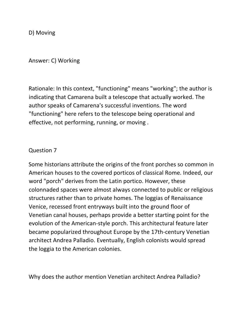 Preview page 8 of TSI ASSESSMENT PRACTICE (READING) EXAM Complete Practice Test Bank 300 Exam-Style .