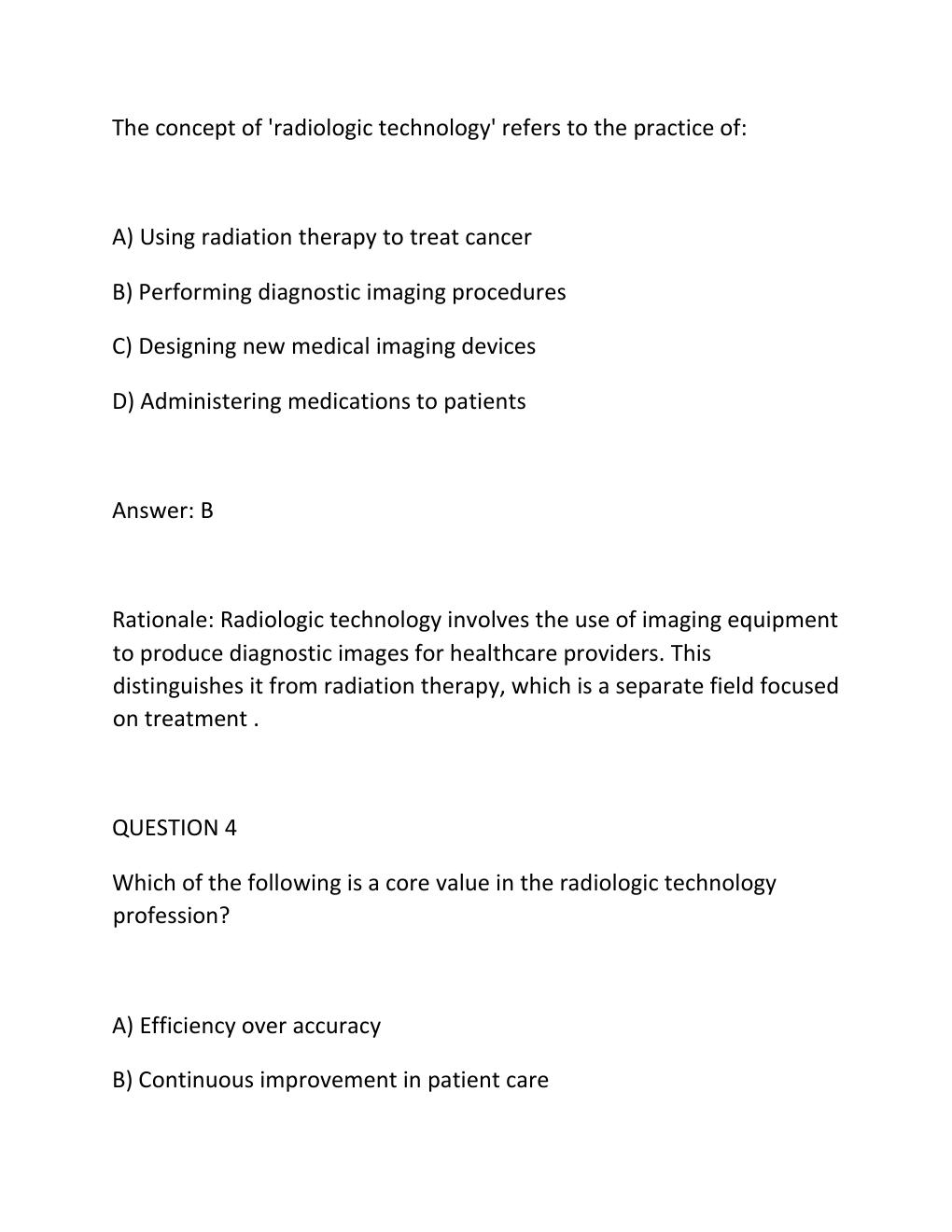 Preview page 3 of TORRES' PATIENT CARE IN IMAGING TECHNOLOGY, 10TH EDITION (RYAN) Complete Practice Test, .