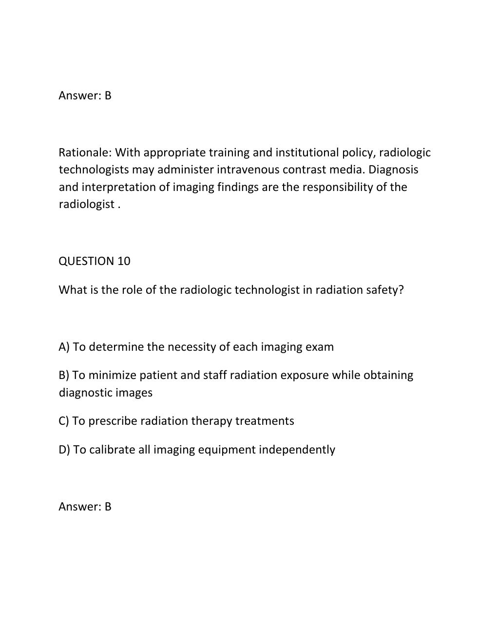 Preview page 8 of TORRES' PATIENT CARE IN IMAGING TECHNOLOGY, 10TH EDITION (RYAN) Complete Practice Test, .