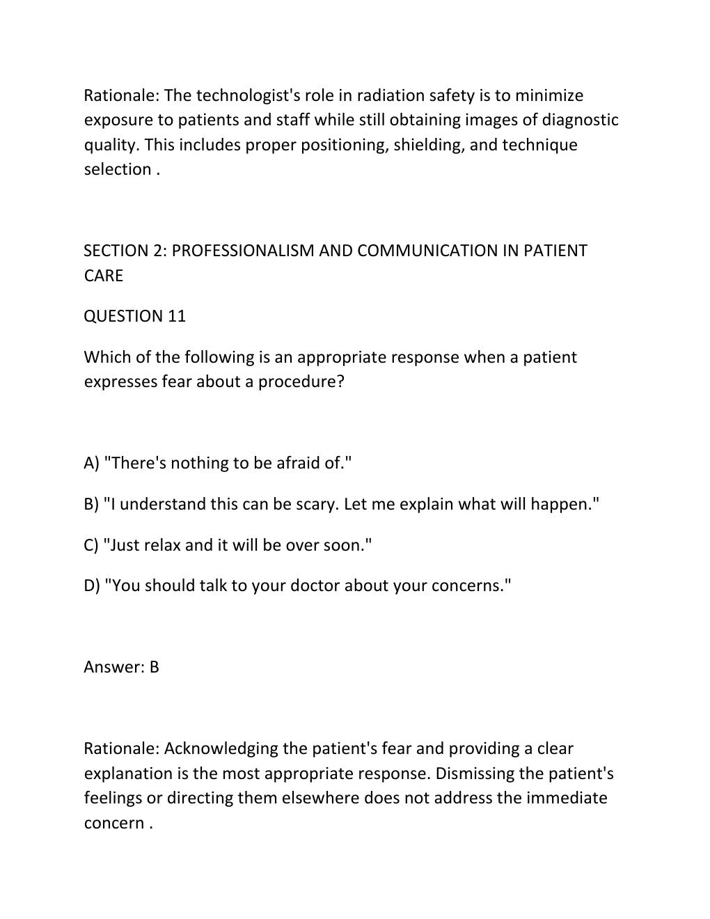 Preview page 9 of TORRES' PATIENT CARE IN IMAGING TECHNOLOGY, 10TH EDITION (RYAN) Complete Practice Test, .