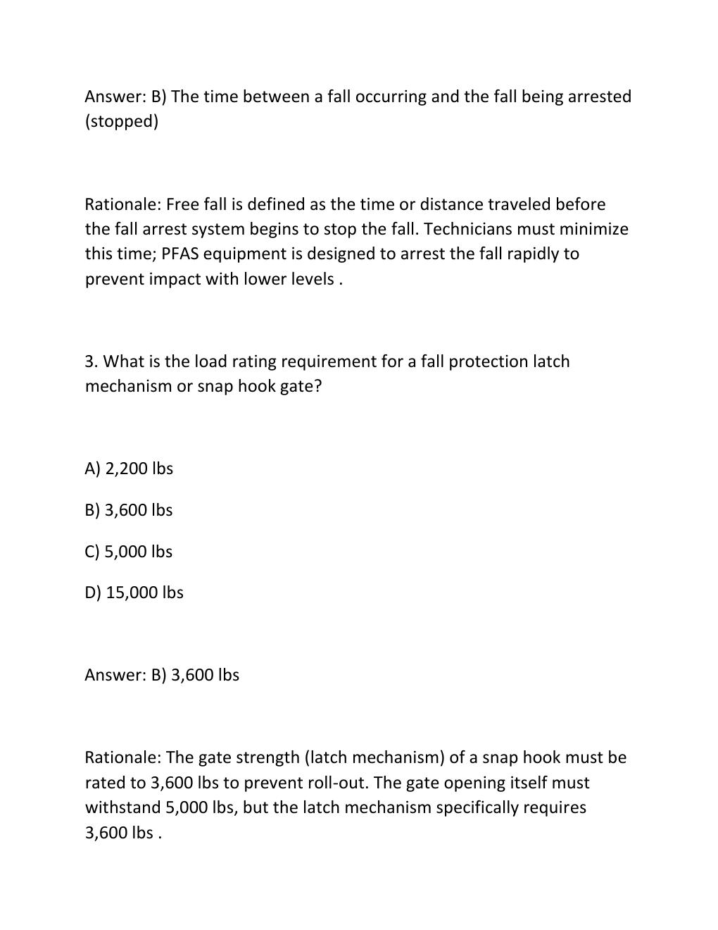 Preview page 3 of NWSA TTT-1 WRITTEN TEST PRACTICE EXAM Telecommunications Tower Technician 1.