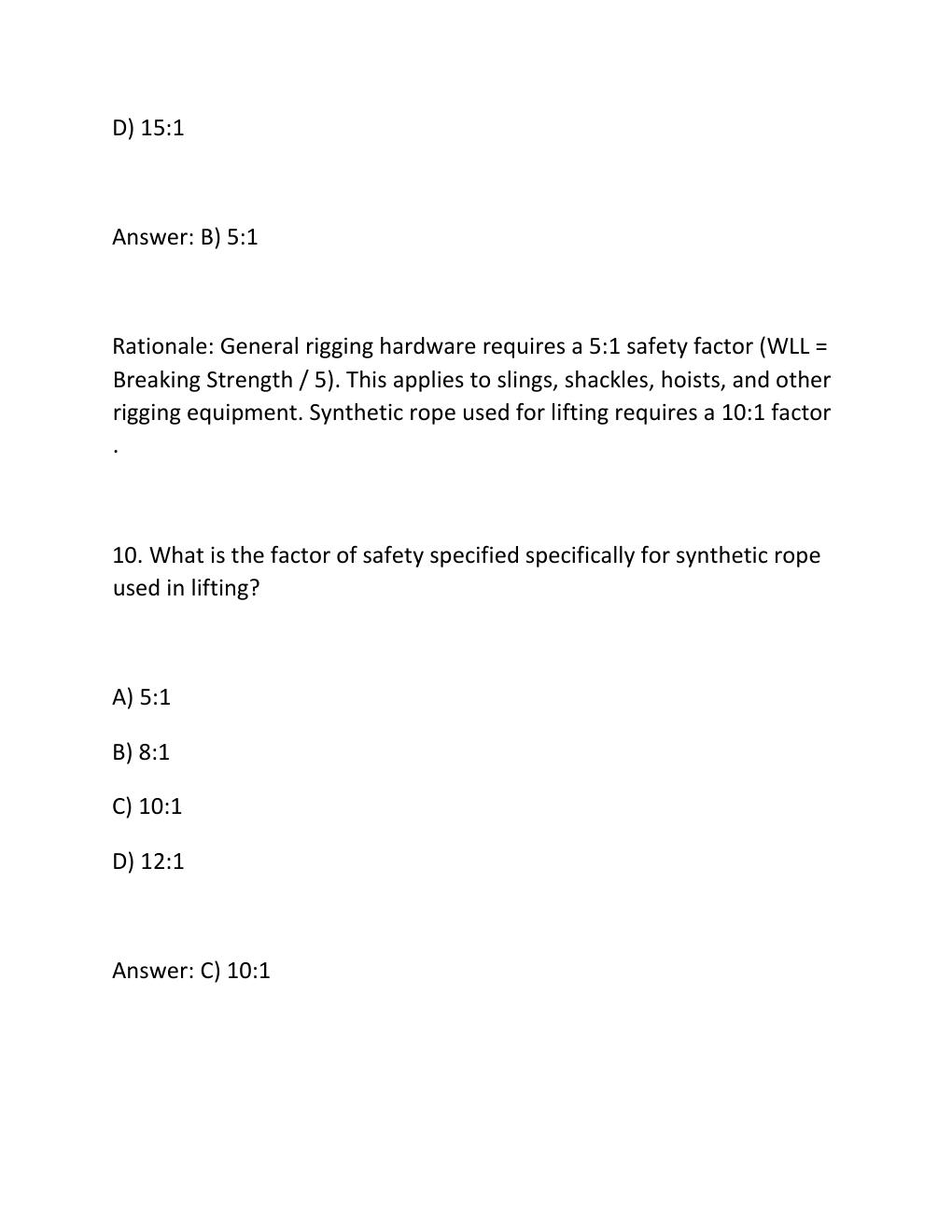 Preview page 8 of NWSA TTT-1 WRITTEN TEST PRACTICE EXAM Telecommunications Tower Technician 1.