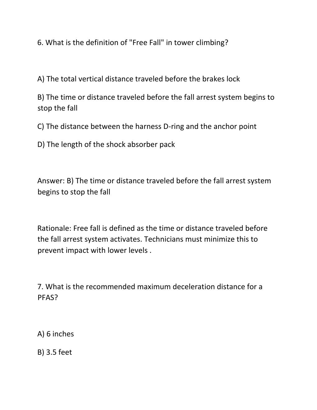 Preview page 5 of NWSA TTT-1 WRITTEN TEST PRACTICE EXAM Telecommunications Tower Technician 1, .