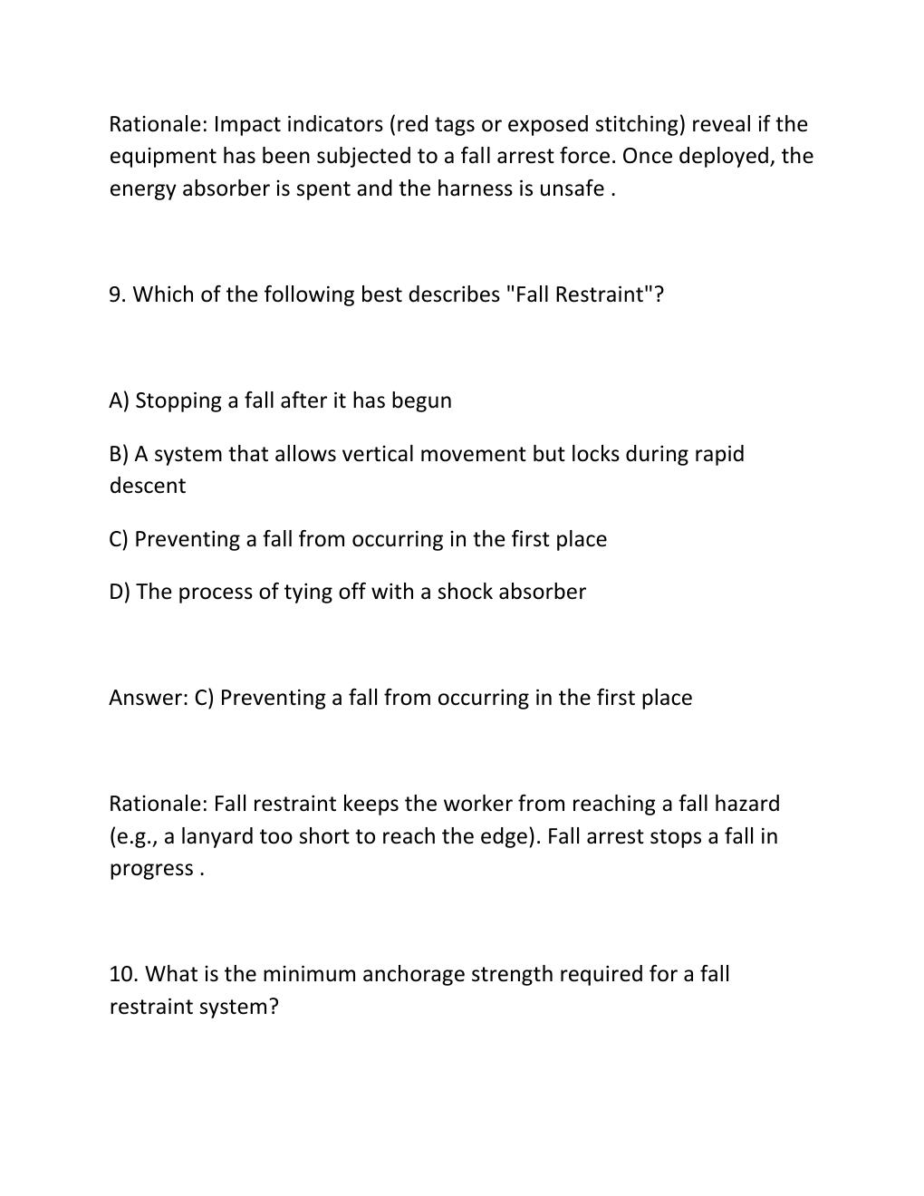 Preview page 7 of NWSA TTT-1 WRITTEN TEST PRACTICE EXAM Telecommunications Tower Technician 1, .