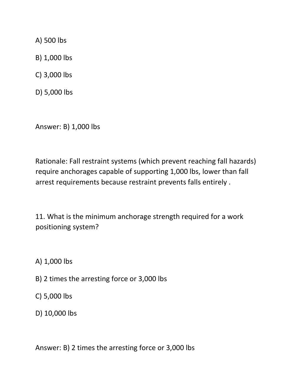 Preview page 8 of NWSA TTT-1 WRITTEN TEST PRACTICE EXAM Telecommunications Tower Technician 1, .